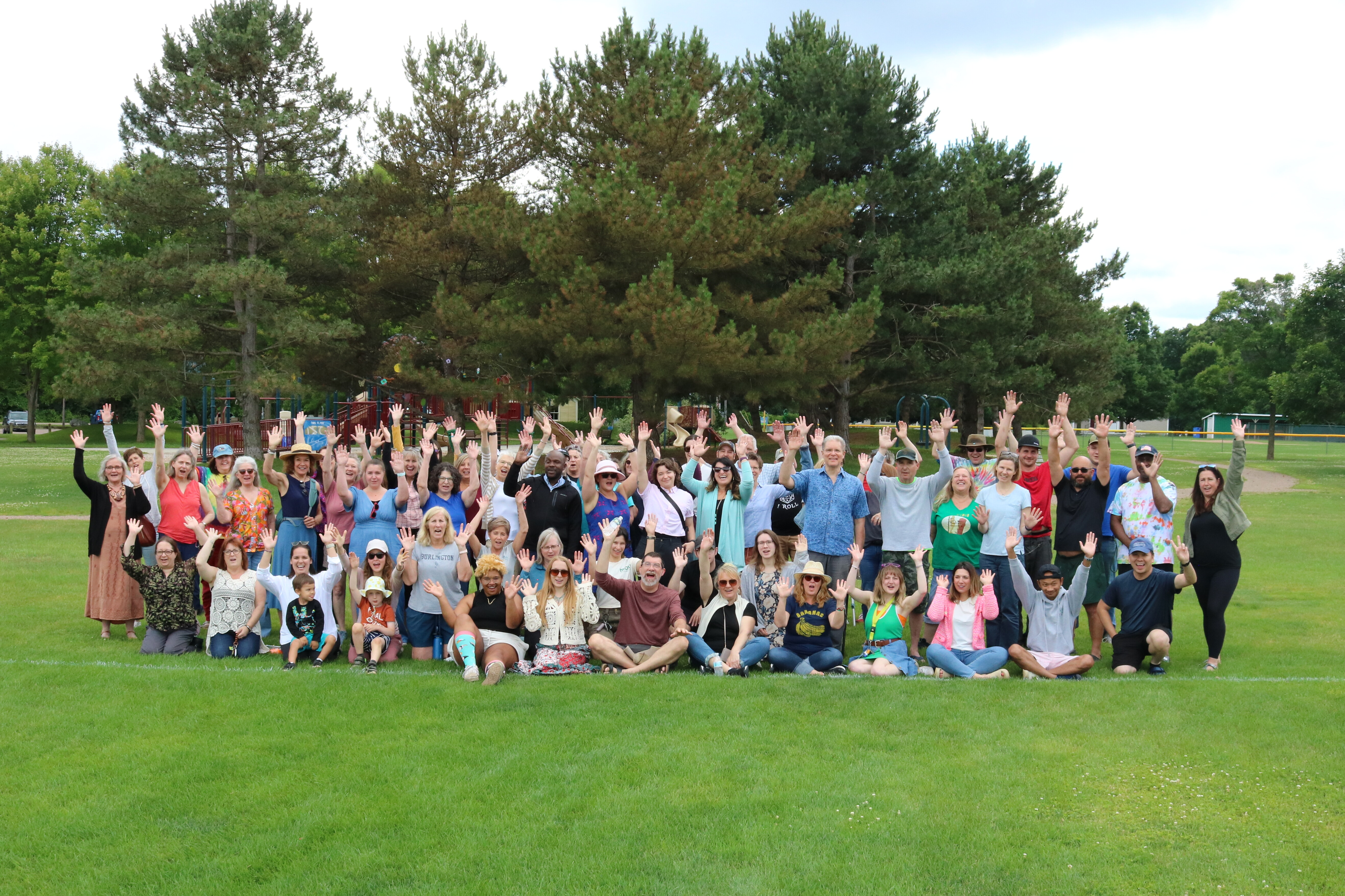 Cathedral Square staff group photo from summer picnic.