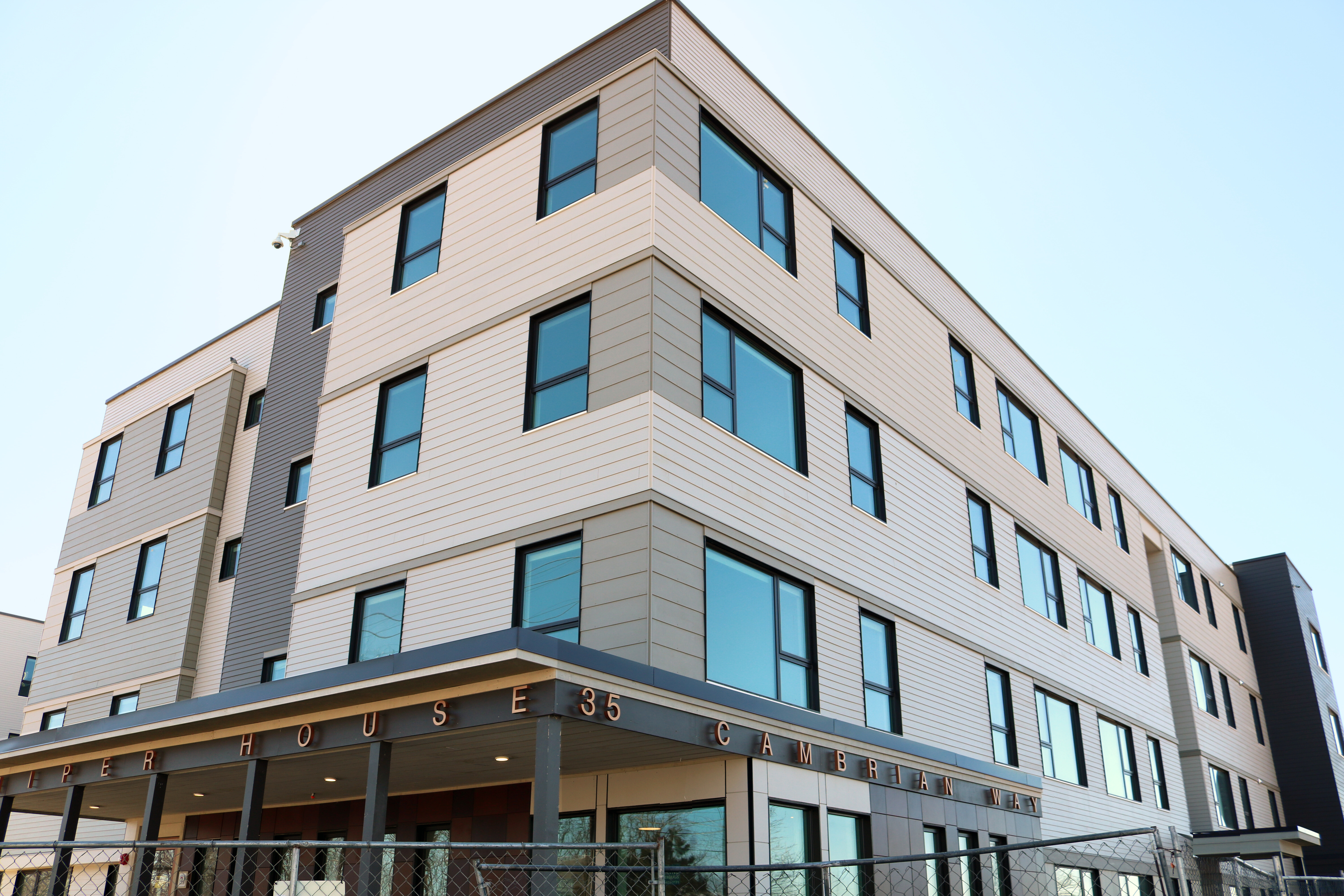 View of Juniper House from the corner of North Avenue and Cambrian Way.