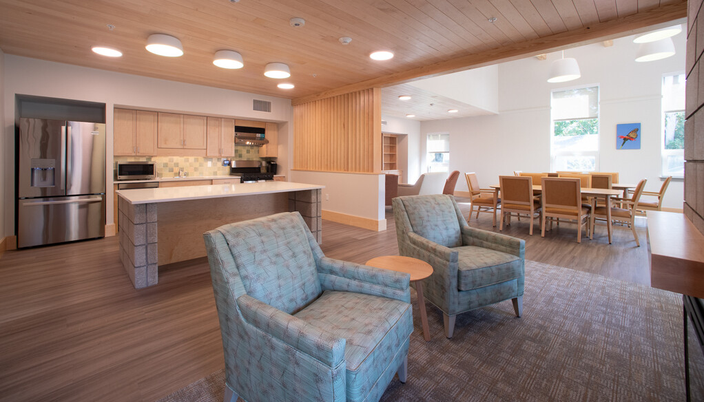 An interior photo of Reid Commons common area 2
