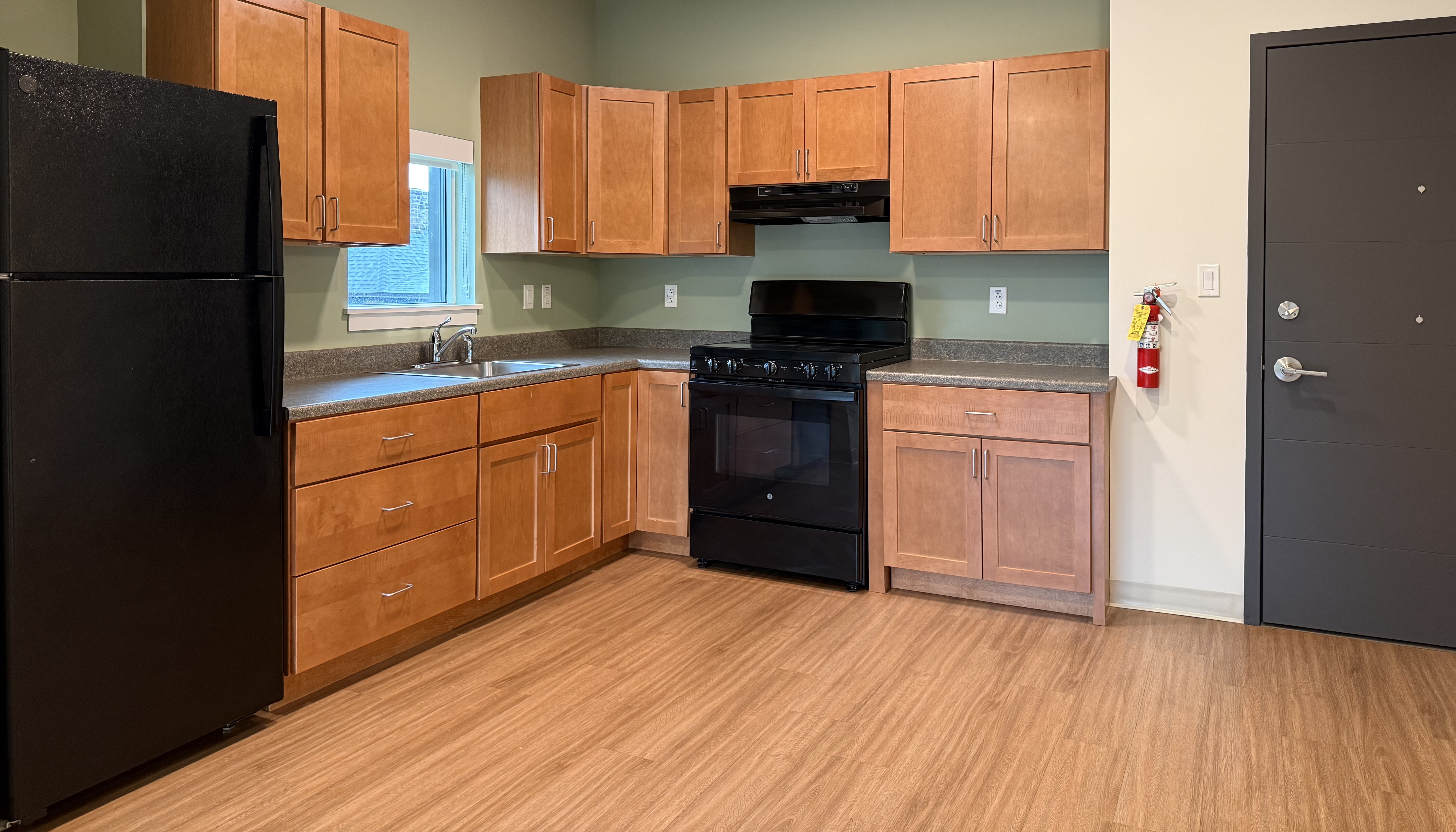 Juniper House apartment kitchen