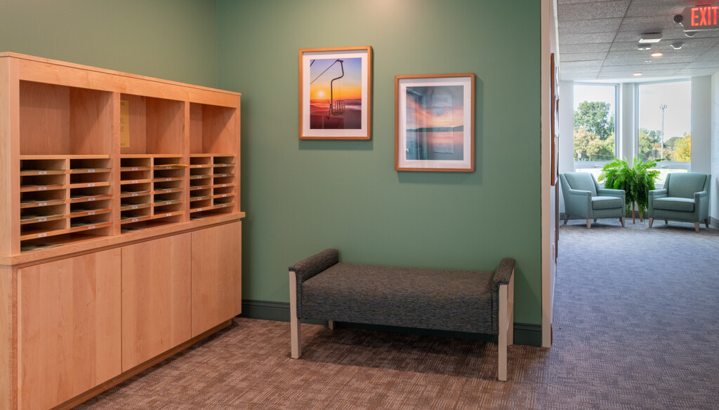 An interior photo of Reid Commons common area 3