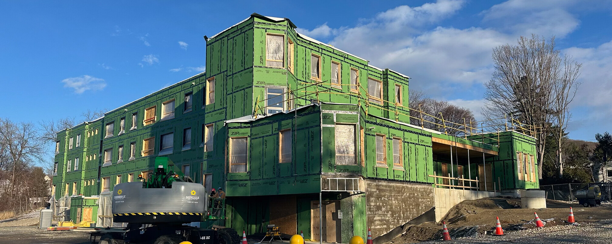 Apartment building under construction